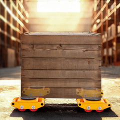 VEVOR 4PCS Machinery Skate Dolly, 17637 LBS/8T Industrial Machinery Mover, Heavy Duty Carbon Steel Machinery Moving