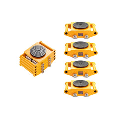 VEVOR 4PCS Machinery Skate Dolly, 26455LBS/12T Industrial Machinery Mover, Heavy Duty Carbon Steel Machinery Moving