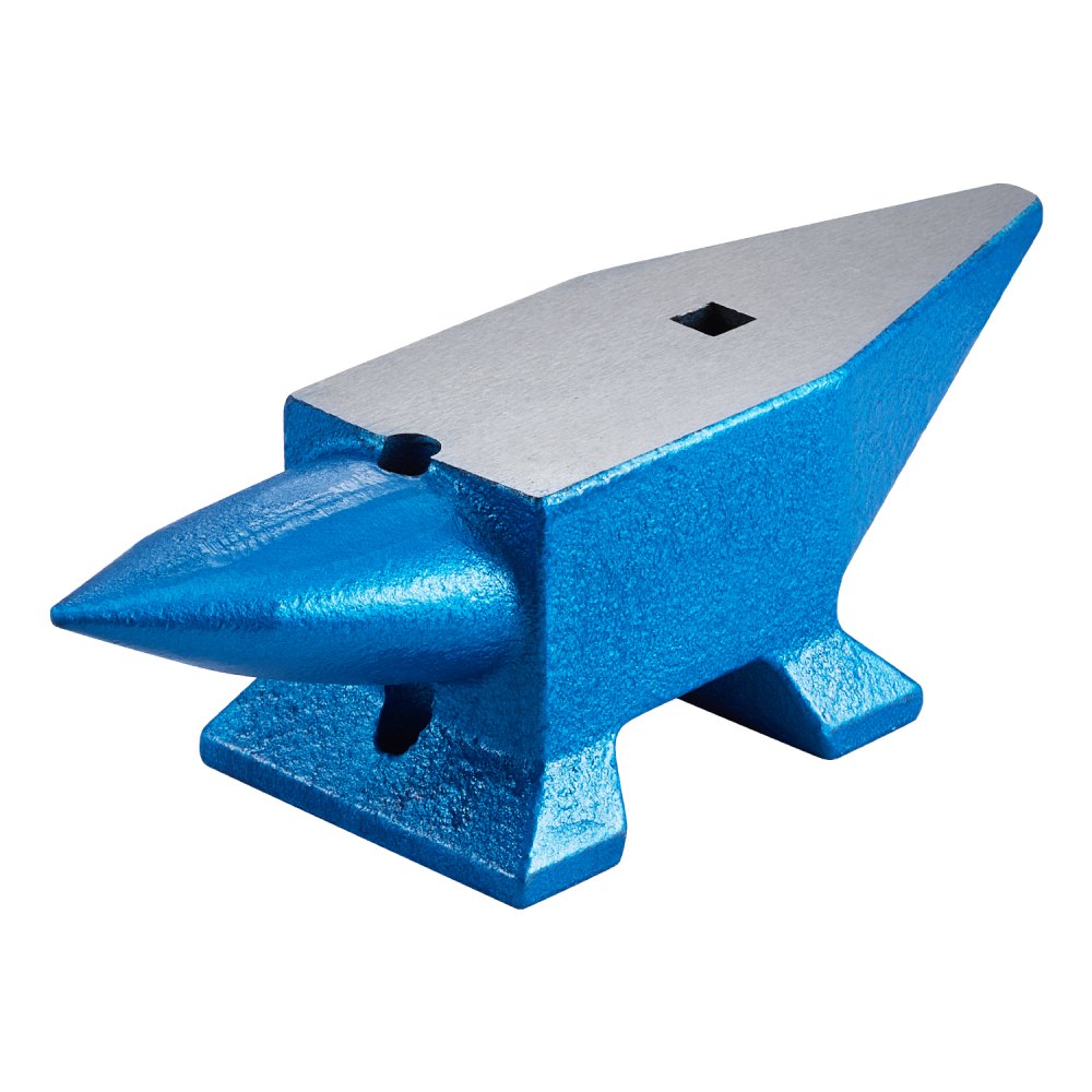 VEVOR Single Horn Anvil 22Lbs Steel Anvil Blacksmith for Sale Forge Steel Tools with Round and Square Hole and