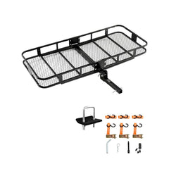 VEVOR 70" x 30" x 6", Hitch Cargo Carrier, 500 lbs Capacity Hitch Cargo Carrier with Nighttime Reflective Reminder