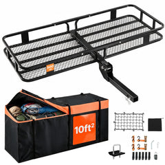 VEVOR 60" x 24" x 14", Hitch Cargo Carrier, 500 lbs Capacity Hitch Cargo Carrier with Cargo Net & Waterproof Cargo Bag