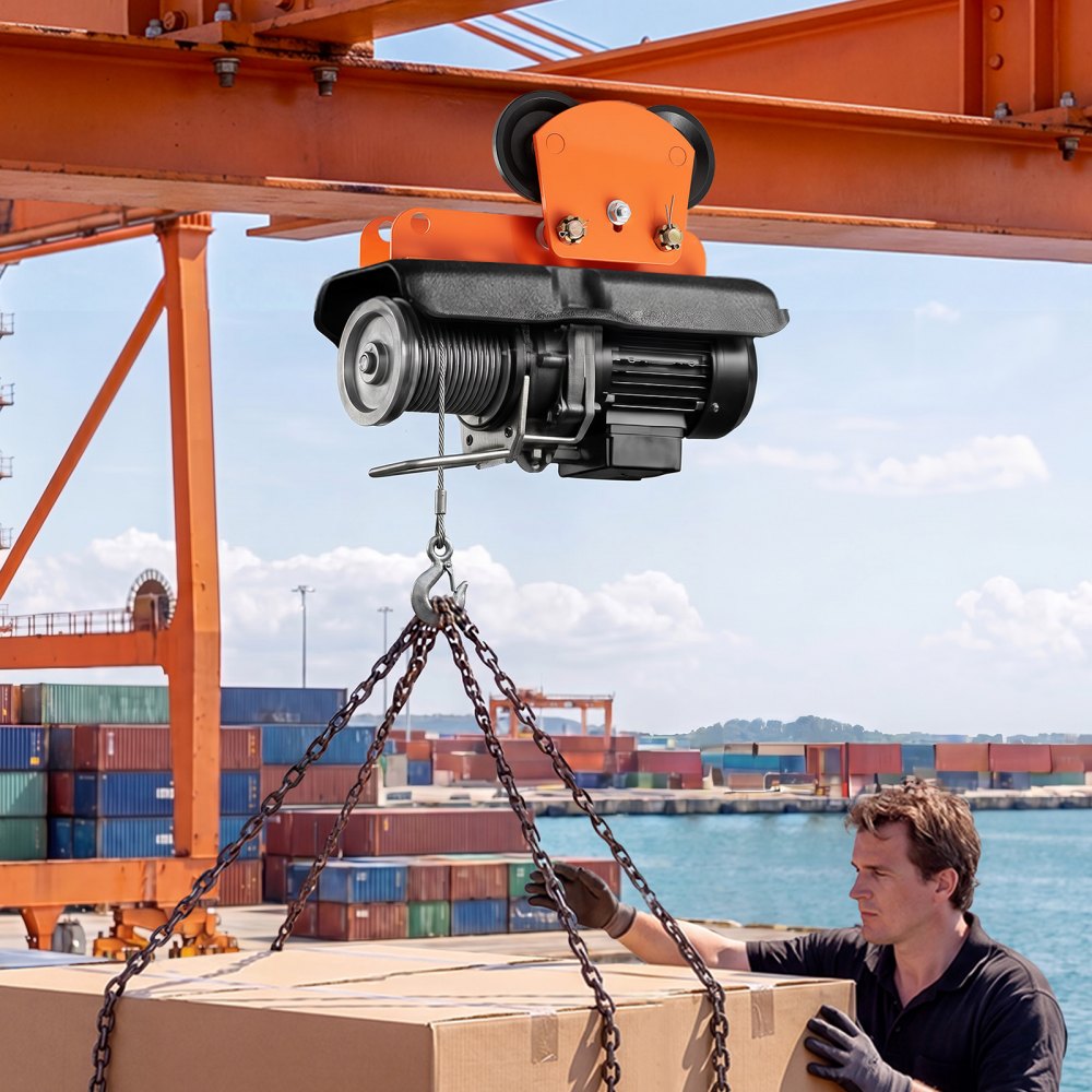 VEVOR Electric Hoist Manual Trolley, 2200 lbs/1 Ton Load for PA600 PA700 PA800 PA900 PA1000, Push Beam Trolley with
