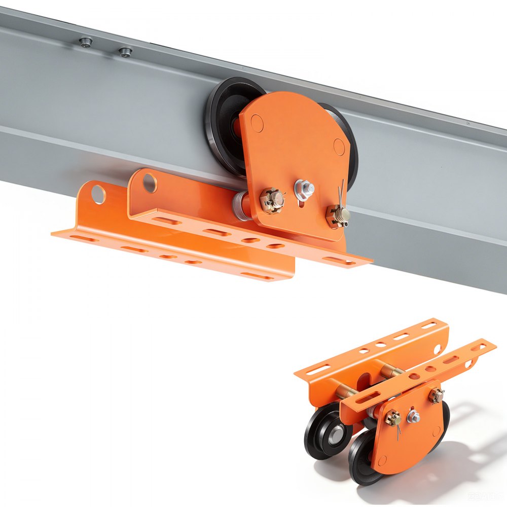 VEVOR Electric Hoist Manual Trolley, 2200 lbs/1 Ton Load for PA600 PA700 PA800 PA900 PA1000, Push Beam Trolley with