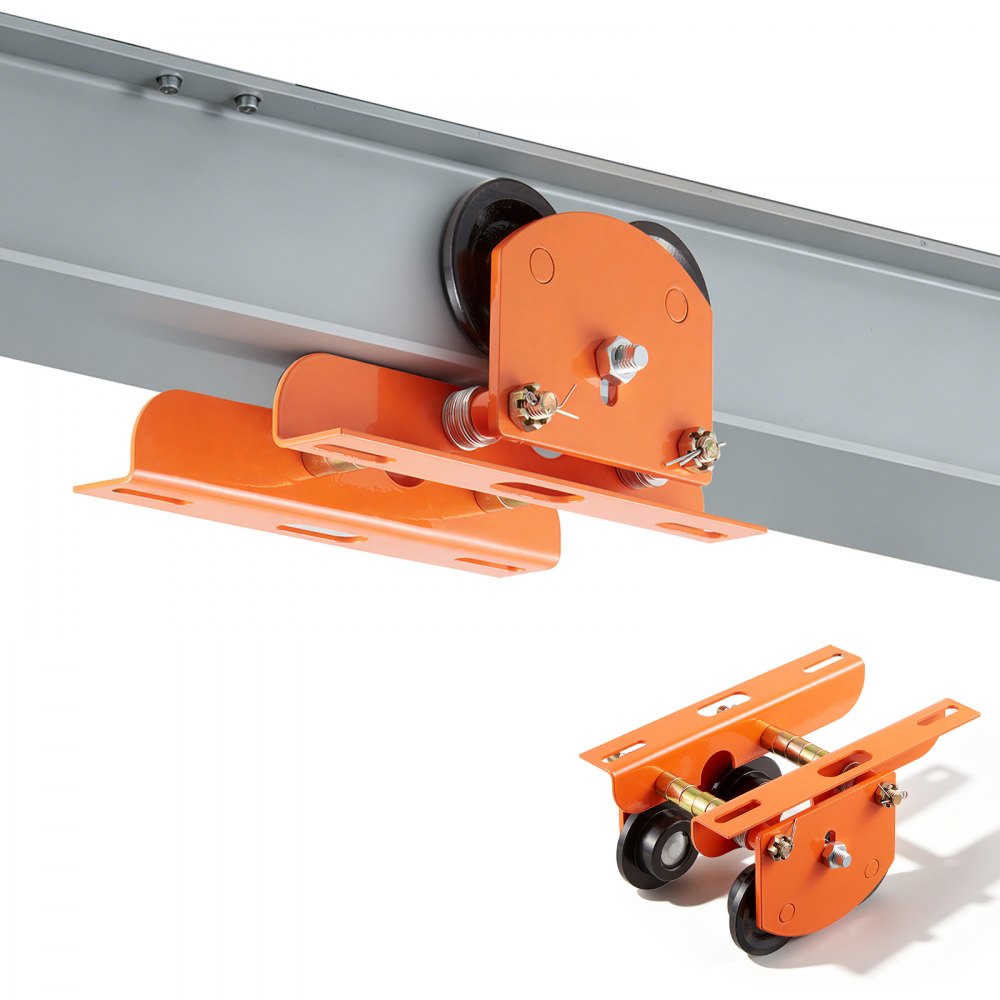 VEVOR Electric Hoist Manual Trolley, 1100 lbs/0.5 Ton Load for PA200 PA250 PA300 PA400 PA500, Push Beam Trolley with