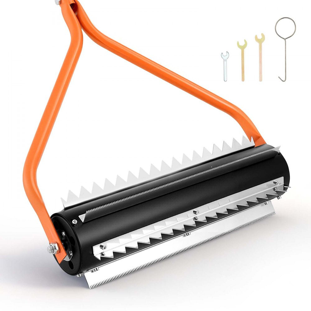VEVOR Lake Weed Roller, 14.1 ft Stainless Steel Lake & Pond Weed Removal Tool, Muck Razer Aquatic & Sludge Tiller, Rid
