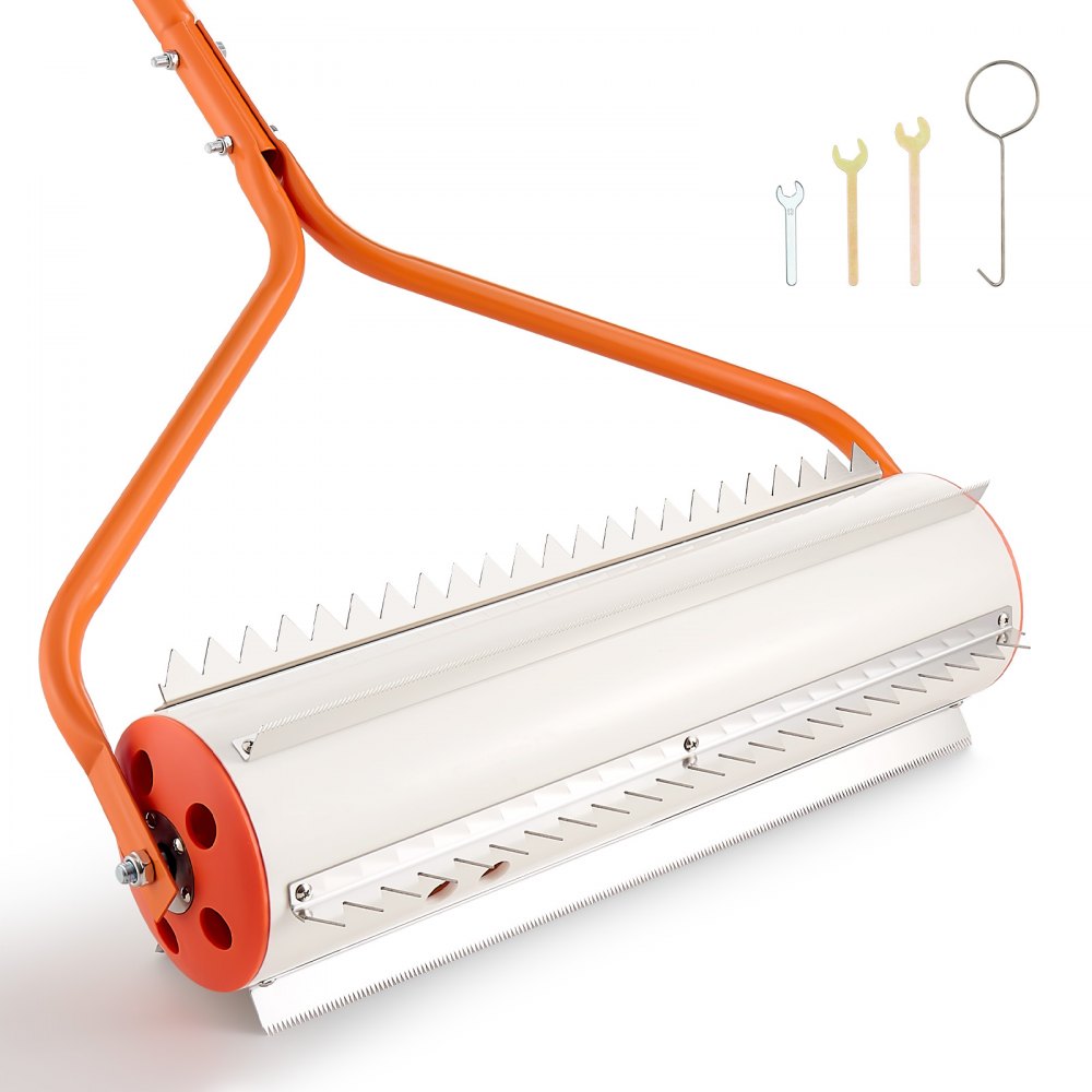 VEVOR Lake Weed Roller, 18 ft Lake & Pond Weed Removal Tool, Muck Razer Aquatic & Sludge Tiller, Rid Roots and Muck