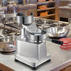 VEVOR Commercial Burger Patty Maker, 130mm/5inch Hamburger Beef Patty Maker, Heavy Duty Food-Grade Stainless Steel Bowl