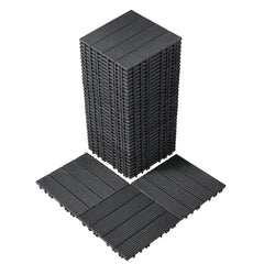 VEVOR Interlocking Deck Tiles, 36 Pack,11.6"x11.6" 36 sq. ft Plastic Waterproof Outdoor Flooring All Weather Use, Patio