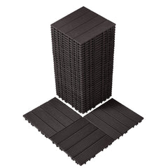VEVOR Interlocking Deck Tiles, 36 Pack,11.6"x11.6" 36 sq. ft Plastic Waterproof Outdoor Flooring All Weather Use, Patio