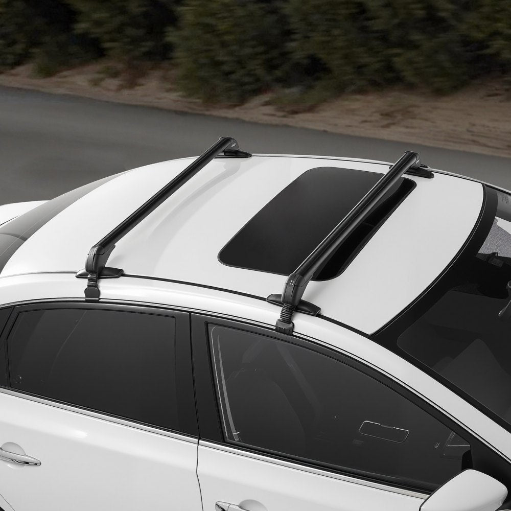 VEVOR Roof Rack Cross Bars, Universal Fit for Naked Roofs Without Raised Rails/Flush Rail/Black Moldings, 165 LBS