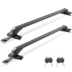 VEVOR Roof Rack Cross Bars, Universal Fit for Naked Roofs Without Raised Rails/Flush Rail/Black Moldings, 165 LBS