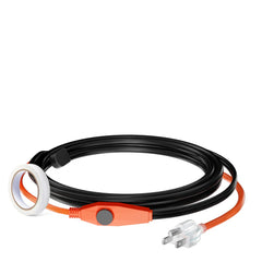 VEVOR Pipe Heating Cable, 6FT 7W/FT Heat Tape for Pipes with Built-in Thermostat, Water Pipe Heat Cable Protects PVC