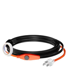 VEVOR Pipe Heating Cable, 9FT 7W/FT Heat Tape for Pipes with Built-in Thermostat, Water Pipe Heat Cable Protects PVC