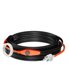 VEVOR Pipe Heating Cable, 30FT 7W/FT Heat Tape for Pipes with Built-in Thermostat, Water Pipe Heat Cable Protects PVC