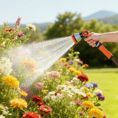 VEVOR Garden Hose, 150 ft 5/8" Heavy Duty Rubber Water Hose with 10 Mode Nozzle, 150PSI Working & 600PSI Burst