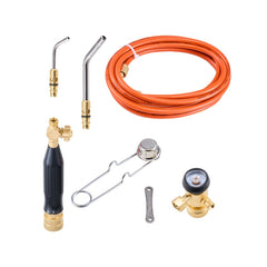 VEVOR Air Acetylene Torch Kit, Acetylene Gas Welding Tool with 149'' Hose, 2 Welding Tips, CGA200 Regulator & Torch
