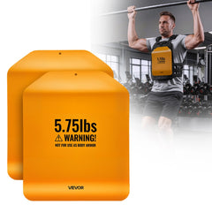 VEVOR Curved Weight Vest Plates, 5.75 LB Pairs, Premium Steel Tactical Weighted Plates for Vest, Ergonomic Design, for