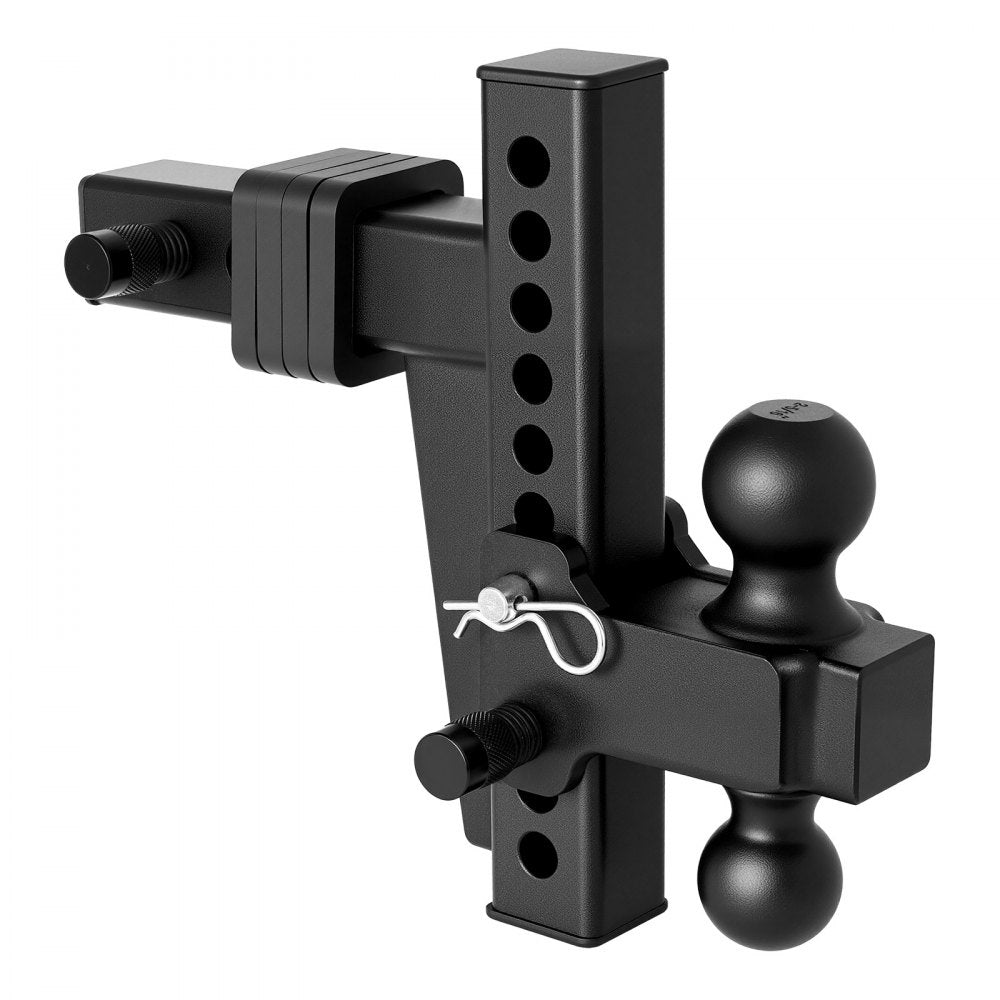 VEVOR Adjustable Trailer Hitch, Fit 2 Inch Receiver, Trailer Hitch Mount with 2 Inch & 2-5/16 Inch Balls, 18500 lbs