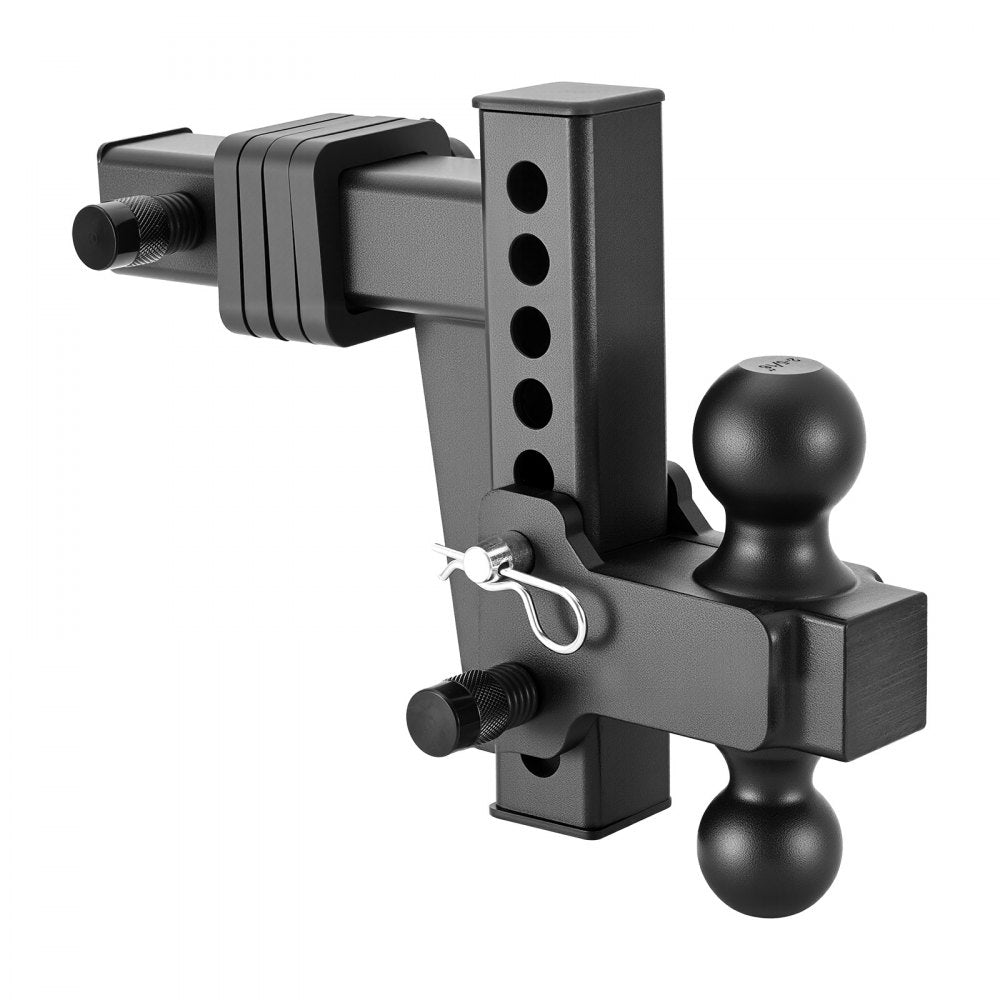 VEVOR Adjustable Trailer Hitch, Fit 2 Inch Receiver, Trailer Hitch Mount with 2 Inch & 2-5/16 Inch Balls, 15000 lbs