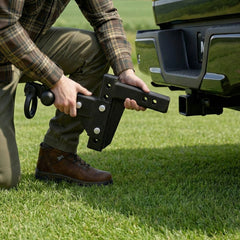 VEVOR Trailer Hitch Tri Ball Mount with D Shackle, Fit 2 Inch Receiver, 1-7/8 Inch, 2 Inch and 2-5/16 Inch Balls, 10000