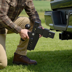 VEVOR Adjustable Trailer Hitch, Fit 2.5 Inch Receiver, Trailer Hitch Mount with 2 Inch & 2-5/16 Inch Balls, 28000 lbs