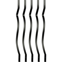 VEVOR Deck Balusters, 61 Pack Metal Deck Spindles, 29.5"x1" Staircase Baluster with Screws, Aluminum Alloy Deck Railing
