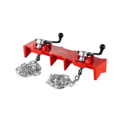 VEVOR Pipe Welding Vise, 1/2" to 8" Pipe Welding Clamp with Dual Chains & Crank Handles, Heavy-Duty Cast Iron Welding