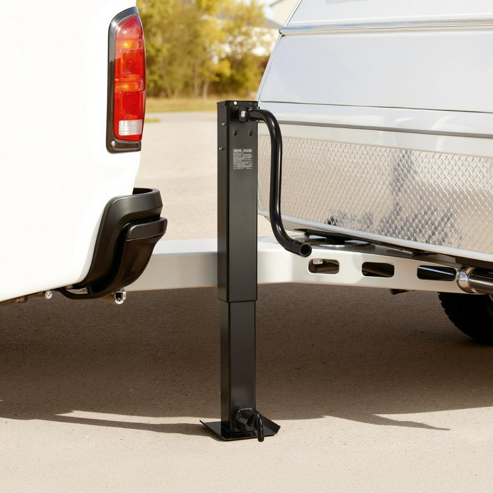 VEVOR Heavy-Duty Trailer Jack, 12,000 lbs Load Capacity, Sidewind Square Direct Weld-on Trailer Jack with Handle Crank