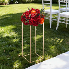 VEVOR Wedding Flower Stand, 10PCS 23.62-inch Column Flower Stand, Floral Stands with Acrylic Laminate, Rectangular