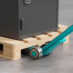 VEVOR Prylever Bar, 8818 lbs Weight Capacity, 56.5 Inch Carbon Steel Handle Lever Dolly, Pry Lever Bar with Wheels for
