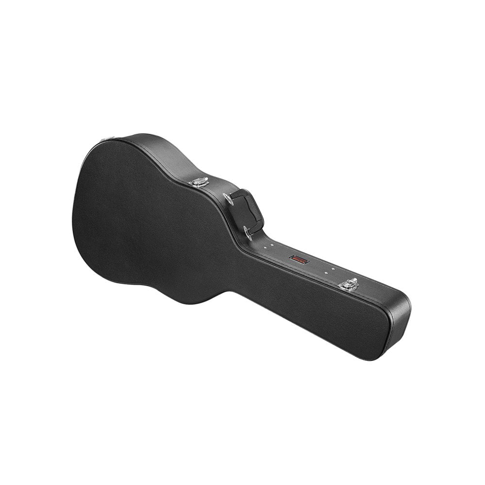 VEVOR Acoustic Guitar Hard Case, 43.31 in Gourd-Shaped Guitar Hard Case, With Lock Latch Key Handle, PVC Padding Soft