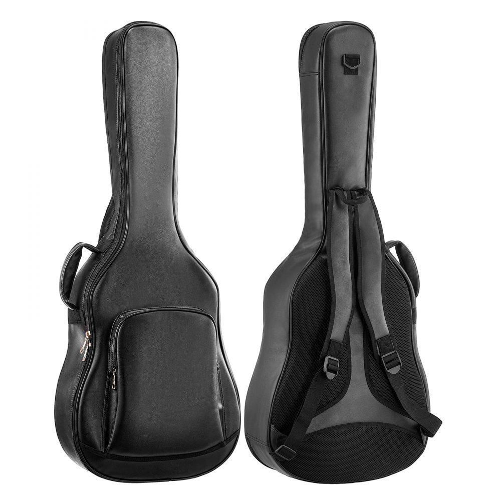 VEVOR Acoustic Guitar Bag, 47.1 Inch, Hard-Shell Protective Travel Carrying Case with Accessory Compartment, Foam
