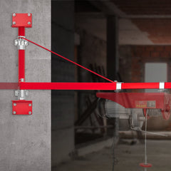 VEVOR Electric Hoist Support Arm, 1320 lbs Max Load Capacity, Electric Hoist Holder Swing Arm with Pole, Steel Hoist