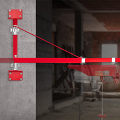 VEVOR Electric Hoist Support Arm, 660 lbs Max Load Capacity, Electric Hoist Holder Swing Arm with Pole, Steel Hoist