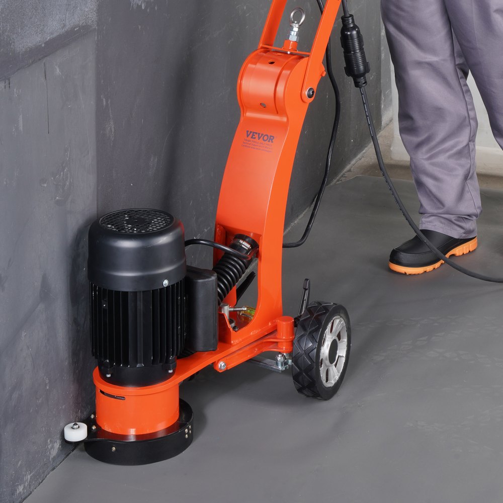 VEVOR Electric Concrete Floor Grinder 7" Walk-Behind Grinder 1.7HP Concrete Floor Polisher, 1300W Grinding Machine