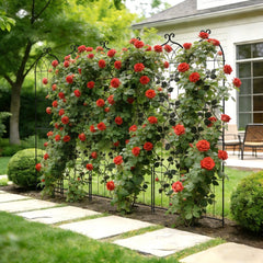 VEVOR Garden Trellis, 87 x 20 inch Rose Trellis, 4 Packs Garden Flower Rose Trellises with Powder-Coated Finish &