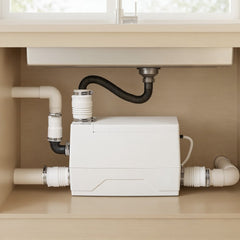 VEVOR Utility Sink Pump 350W 7200L/h Flow 26.2 ft / 8 m Head Drain Pump, Waste Water Disposal Machine with 3 Inlets