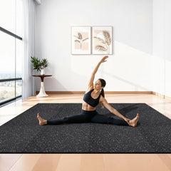 VEVOR Puzzle Exercise Mat, 12 PCS Fitness Equipment Mats, 24 x 24 x 0.4 in, High-Density EVA Foam Mats Set