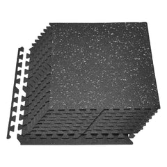 VEVOR Puzzle Exercise Mat, 12 PCS Fitness Equipment Mats, 24 x 24 x 0.4 in, High-Density EVA Foam Mats Set