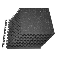 VEVOR Puzzle Exercise Mat, 12 PCS Fitness Equipment Mats, 24 x 24 x 0.56 in, High-Density EVA Foam Mats Set