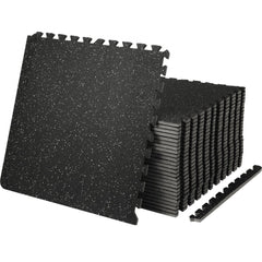 VEVOR EVA Interlocking Foam Floor Mats, 0.56 in Thickened 25 Pcs Puzzle Rubber Tiles, 24 x 24 in Exercise Floor Mat for