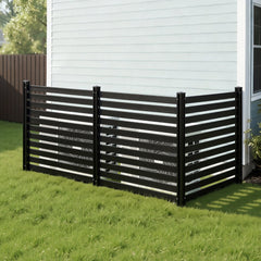 VEVOR 3 Panels Outdoor Privacy Screen, 50 x 48 in Air Conditioner Fence with 27.6 in Ground Stakes, Pool Equipment