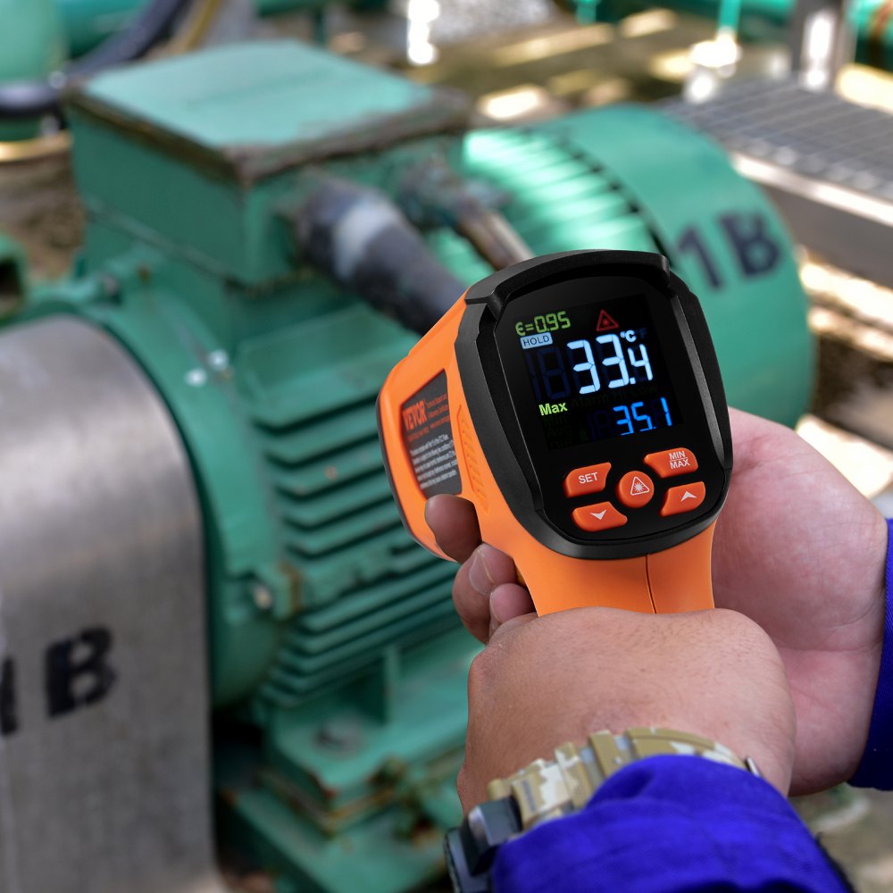 VEVOR Infrared Thermometer, -40~2732°F Dual Laser Temperature Gun Non-Contact, Handheld IR Heat Temperature Gun with
