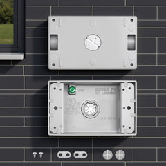 VEVOR Outdoor Electrical Box, 4.5 x 2.8 x 2 in, Weatherproof Outlet Junction Box, Suitable 1/2-Inch or 3/4-Inch