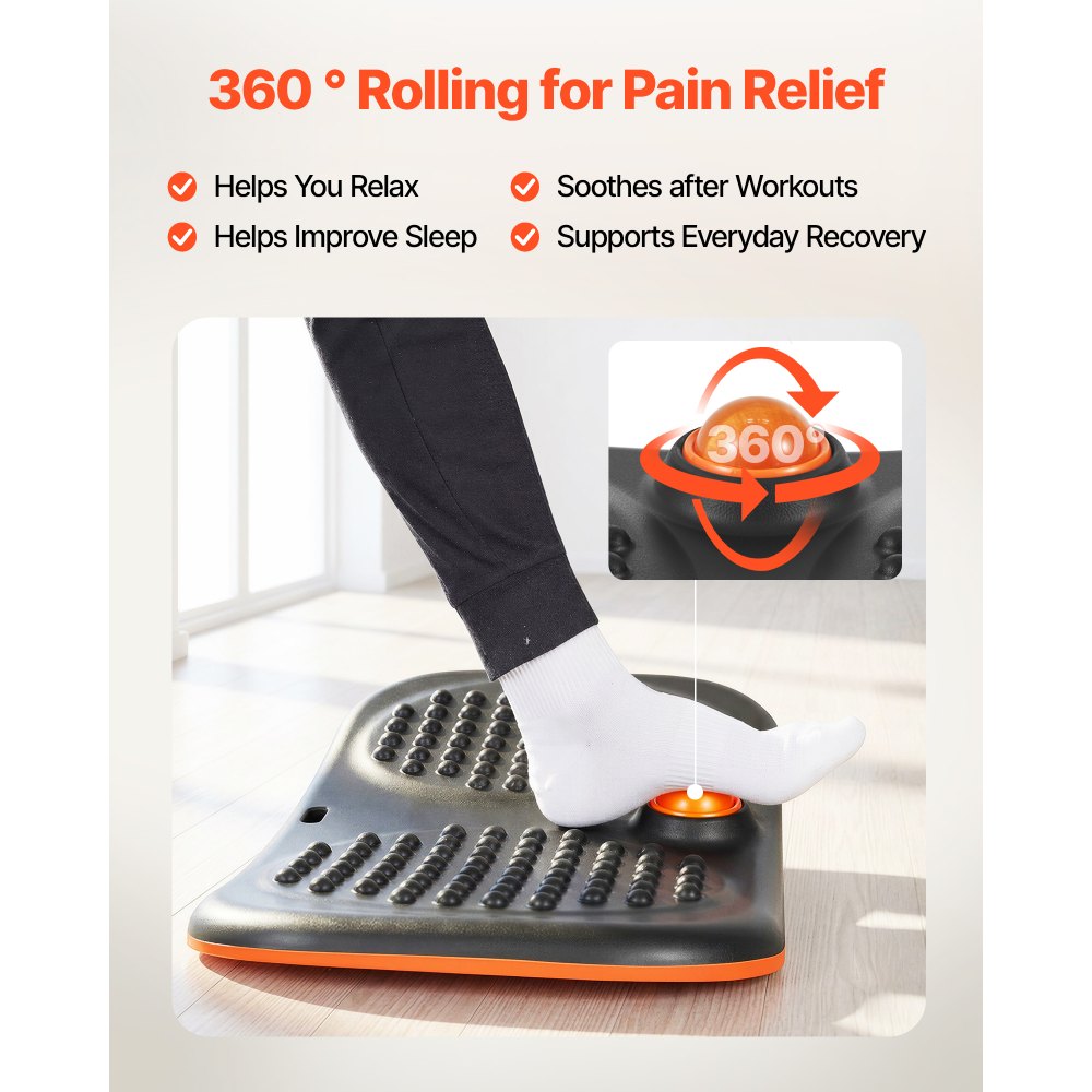 VEVOR Balance Board, Wobble Board Trainer for Adults, Premium Balance Training Equipment Rocker, Compact & Lightweight