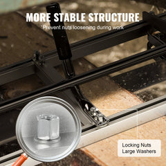 VEVOR Chainsaw Mill, Portable Sawmill 14"-36" Guide Bar, Galvanized Steel Chainsaw Planking Mill with 0.2"-11.81"