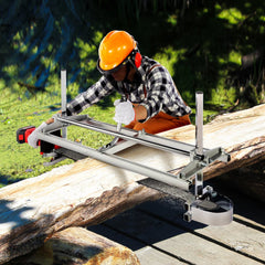 VEVOR Chainsaw Mill, Portable Sawmill 14"-36" Guide Bar, Galvanized Steel Chainsaw Planking Mill with 0.2"-11.81"