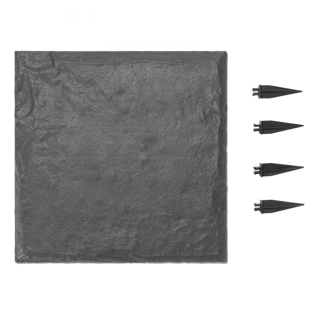 VEVOR Garden Stepping Stones, 16Pcs 15.5 x 15.5 in, Decorative Stepping Stones with Stakes, Weather-Resistant Plastic