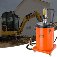 VEVOR Grease Pump, 10.5 Gallon 40L Air Operated Grease Pump with 13 ft High Pressure Hose and Grease Gun, Pneumatic