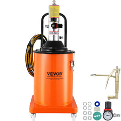 VEVOR Grease Pump, 5 Gallon 20L, Air Operated Grease Pump with 13 ft High Pressure Hose and Grease Gun, Pneumatic